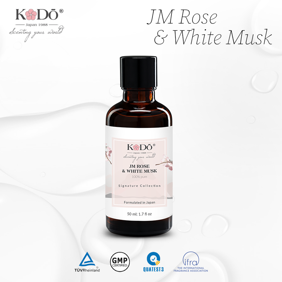 Tinh Dầu Nước Hoa Nguyên Chất Kodo JM Rose & White Musk Hương Thơm Mềm Mại, Thanh Lịch, Quyến Rũ