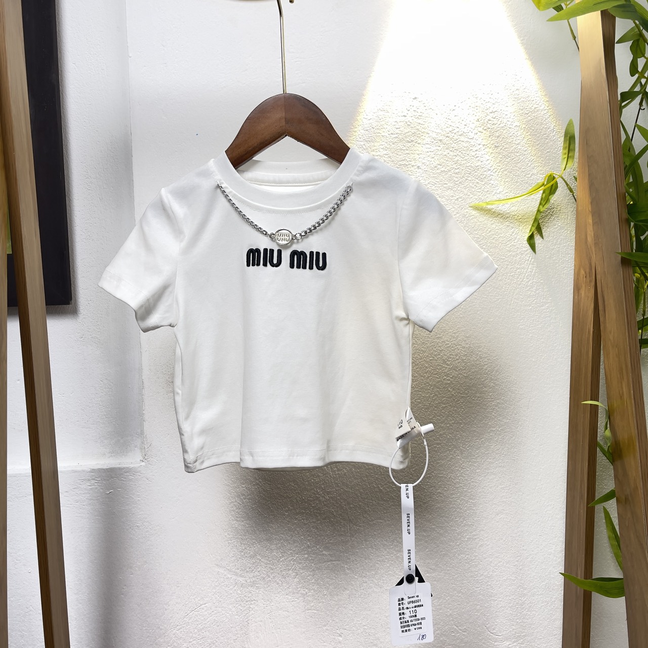 Áo thun bé gái sành điệu cộc tay 1-9 tuổi đính nơ và thêu chữ vải cotton co giãn thấm hút mồ hôi kiểu dáng thời trang