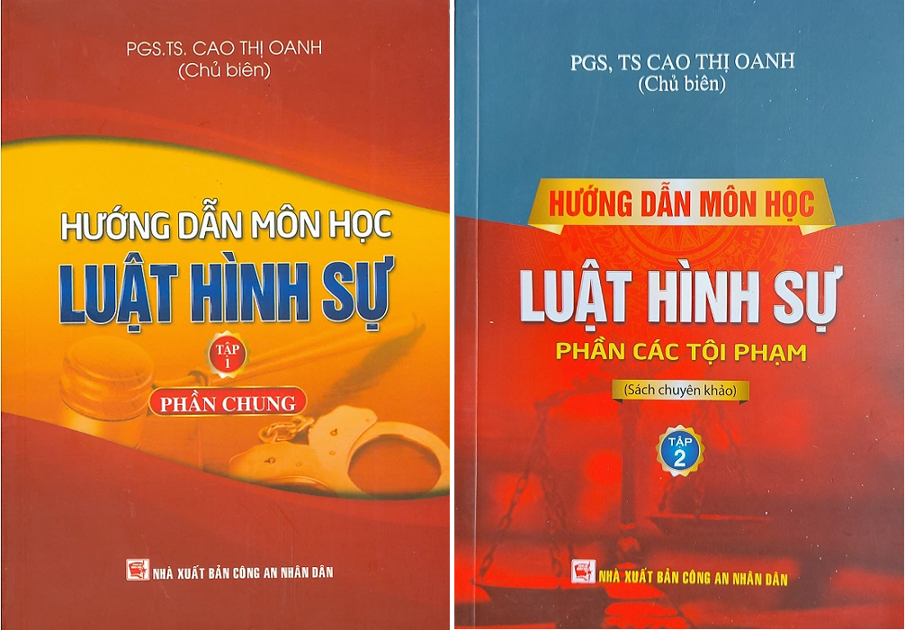 Combo 2 cuốn Hướng dẫn môn học Luật hình sự (tập 1,2)