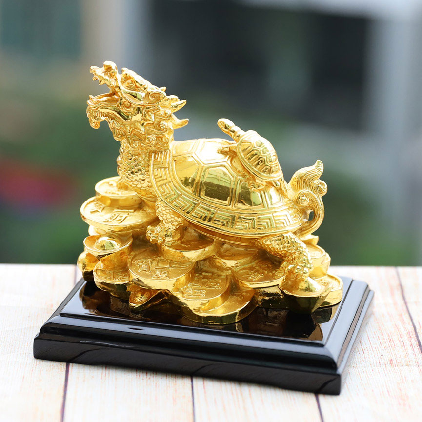 Tượng Long Quy mạ vàng 24K - Quà tặng cho Sếp