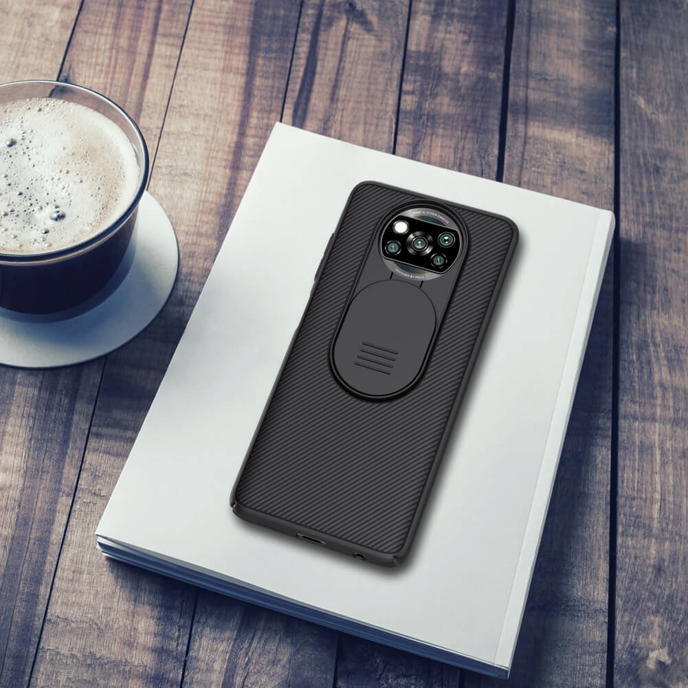 Ốp lưng cho Xiaomi Pocophone X3 NFC - bảo vệ camera Nillkin CamShield hàng nhập khẩu