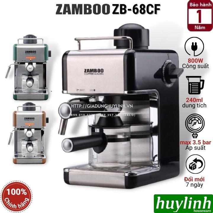 Máy pha cà phê Zamboo ZB-68CF - Hàng chính hãng