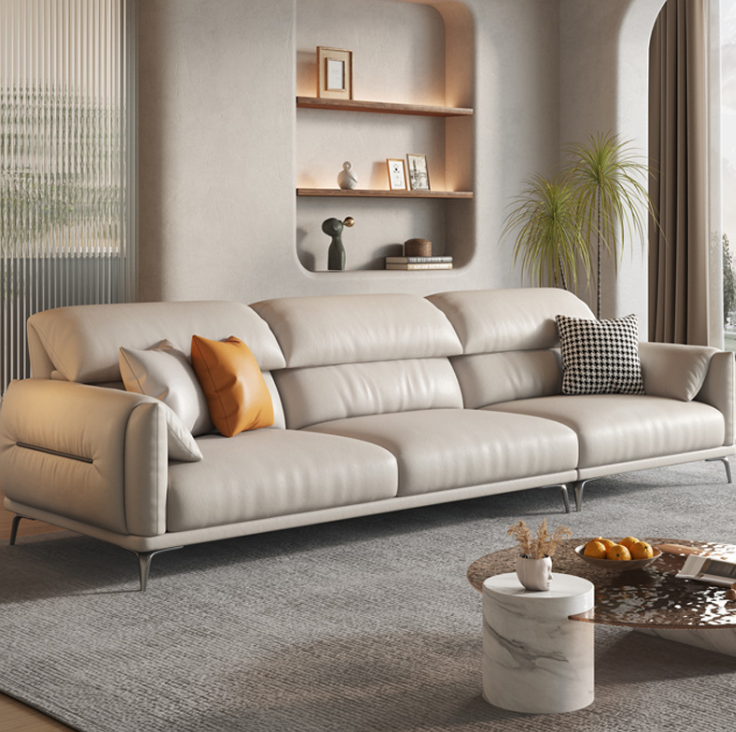 Sofa băng tay bọc da cao cấp Tundo HDCT-04