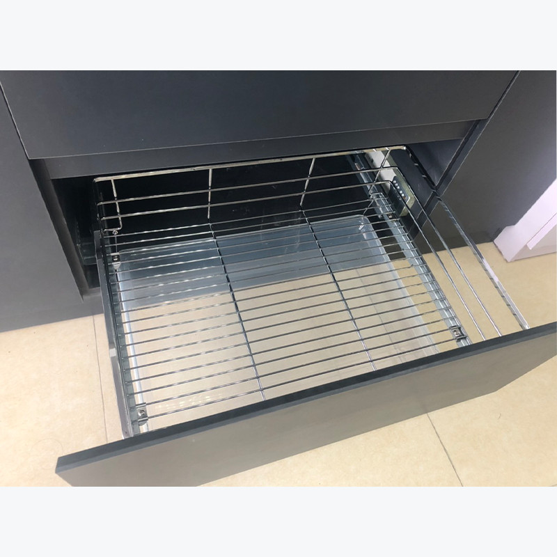 Giá để xoong nồi cho tủ bếp có ray giảm chấn