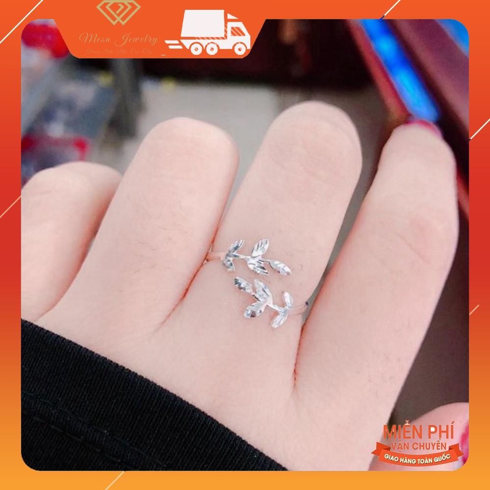 NHẪN LÁ PHAY BẠC TA MÃ SP N0022564