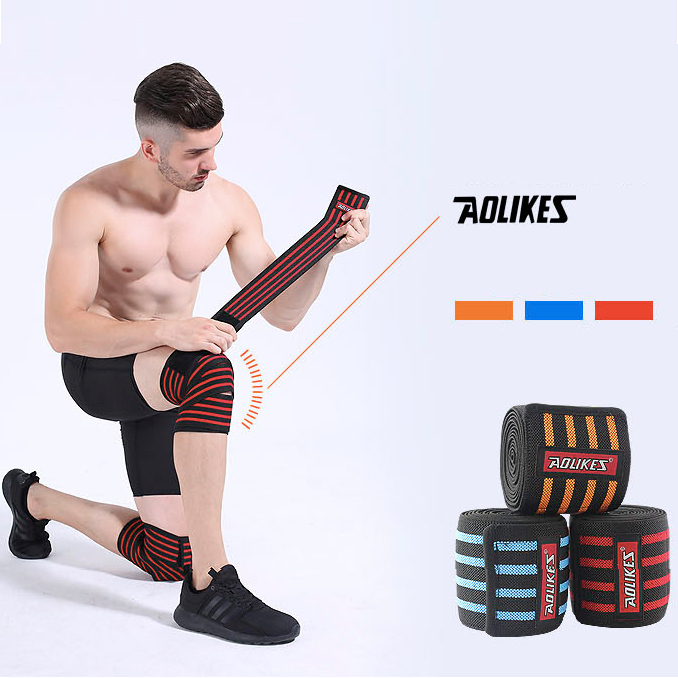 Dây quấn bảo vệ gối khi tập gym cao cấp Aolikes 1 cái Sportslink