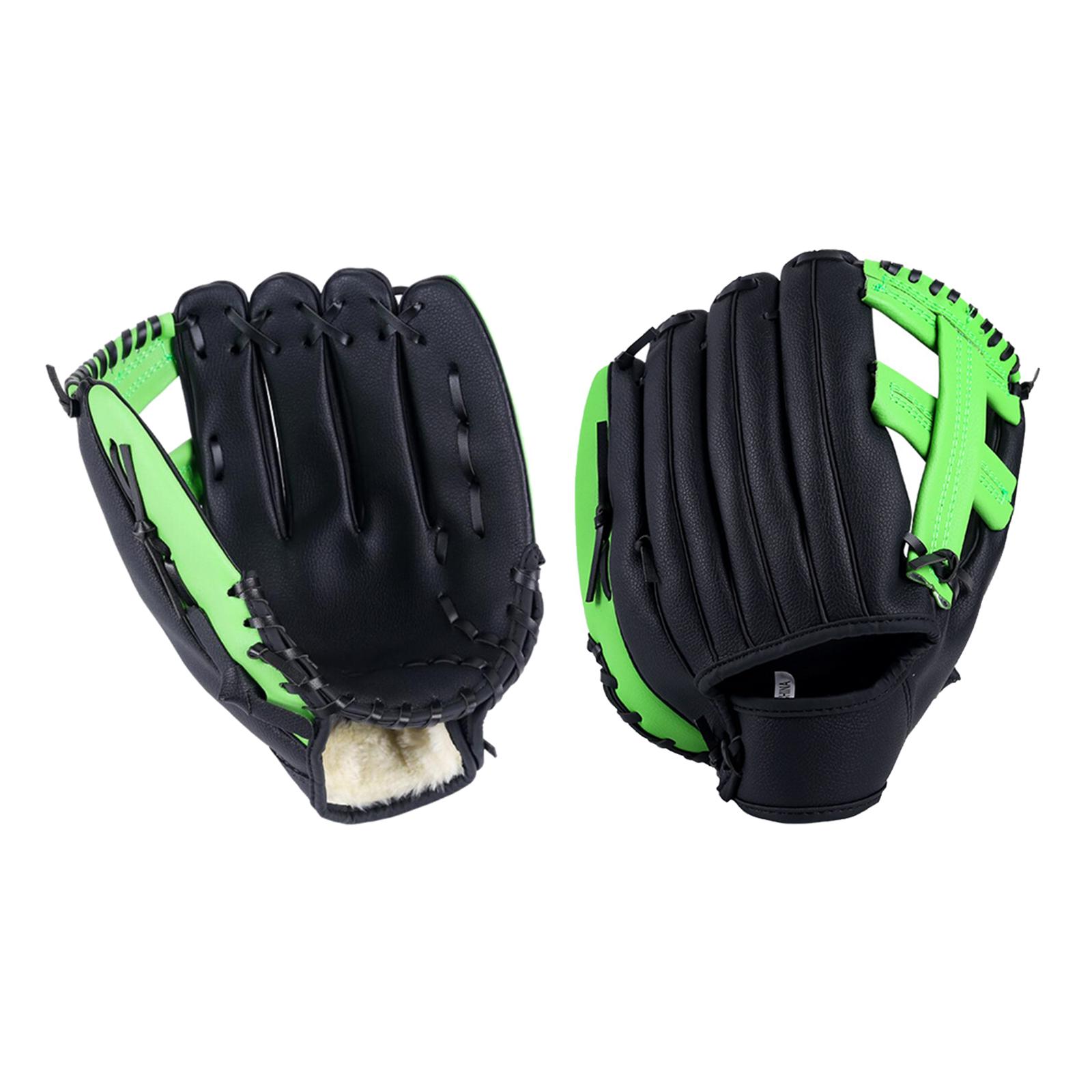 Adjustable Baseball Gloves with Soft Leather Thickening Pitcher Softball Gloves for Child Teens Adult Left Hand Throw, Left Hand Glove