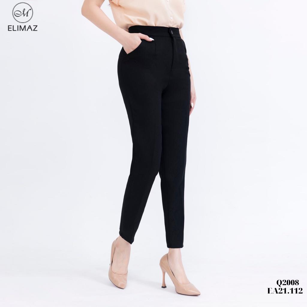 Quần tây nữ mẫu quần âu nữ dáng baggy cơ bản chất vải tuyết mưa Elimaz Q2008