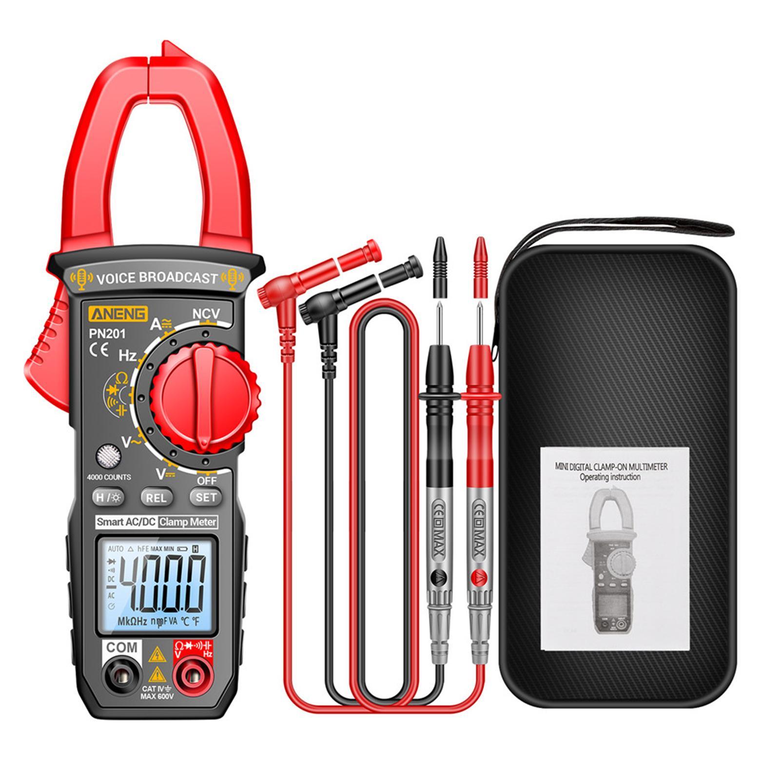 Digital Multimeter Clamp Meter Voltage Tester for Vehicles Household Outlets