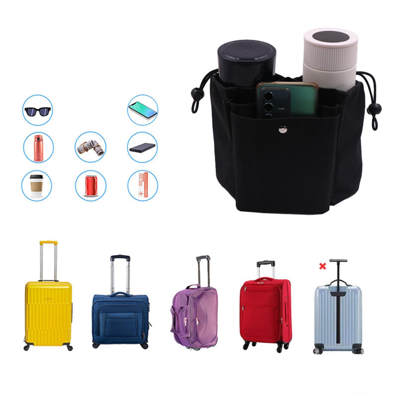 Luggage Travel Cup Holder Free Hand Cups Holder Attachment for Bottles Drinks