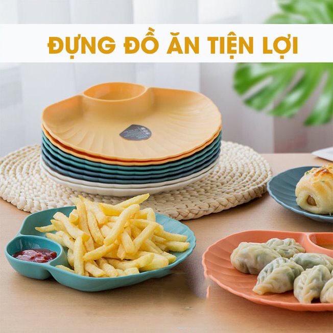 Đĩa nhựa vỏ sò đựng hoa quả, trái cây, đồ ăn,Đĩa vỏ sò độc lạ