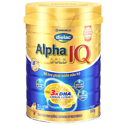 Sữa bột Dielac Alpha Gold IQ Step 4 - Hộp thiếc 900g