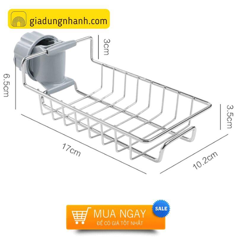 Kệ Đựng Đồ Rửa Chén Inox Gắn Vòi Tiện Lợi