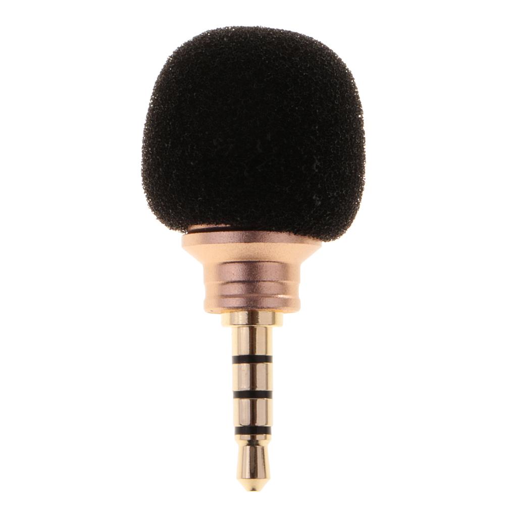 2 Pcs Mini Portable 3.5mm Straight Plug Mic Microphone for Recorder Phone