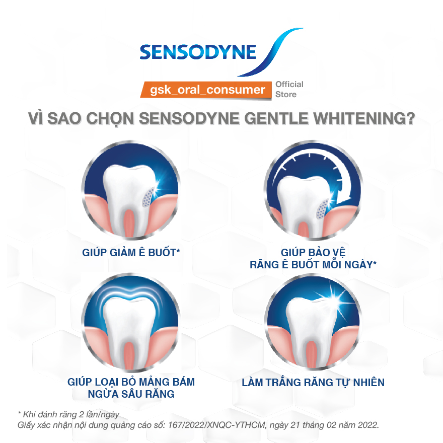 Kem đánh răng Sensodyne Gentle Whitening 160g