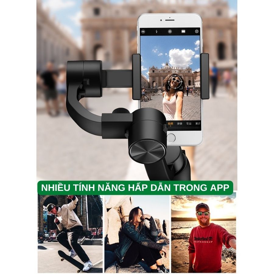 Gimbal chống rung cho điện thoại S5B 3-AXIS - Tay cầm chống rung cực độ, khả năng quay theo vật chủ tốt, pin cao đến 10h