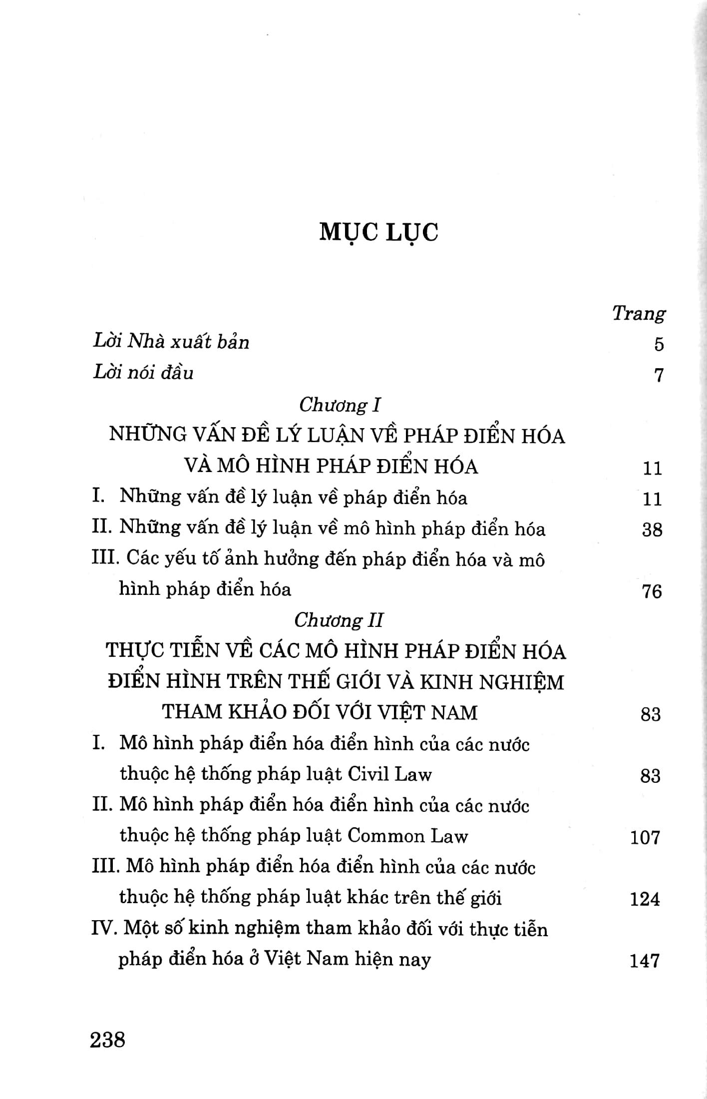 Lý Luận, Thực Tiễn Về Các Mô Hình Pháp Điển Hóa Điển Hình Trên Thế Giới Và Những Kiến Nghị Đối Với Việt Nam