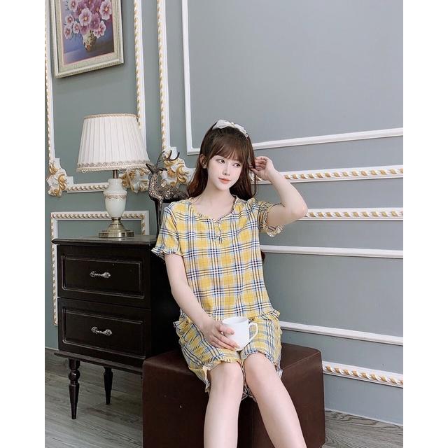 Đồ bộ mặc nhà chất lụa hàn