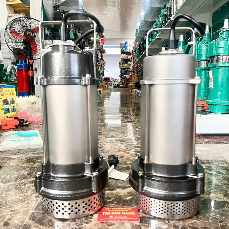 Máy bơm chìm đẩy cao 1.1Kw Thân,Nắp INOX 304 TAIFU QFD6-25-1.1 và QSD6-25-1.1 - Bảo hành 1 năm