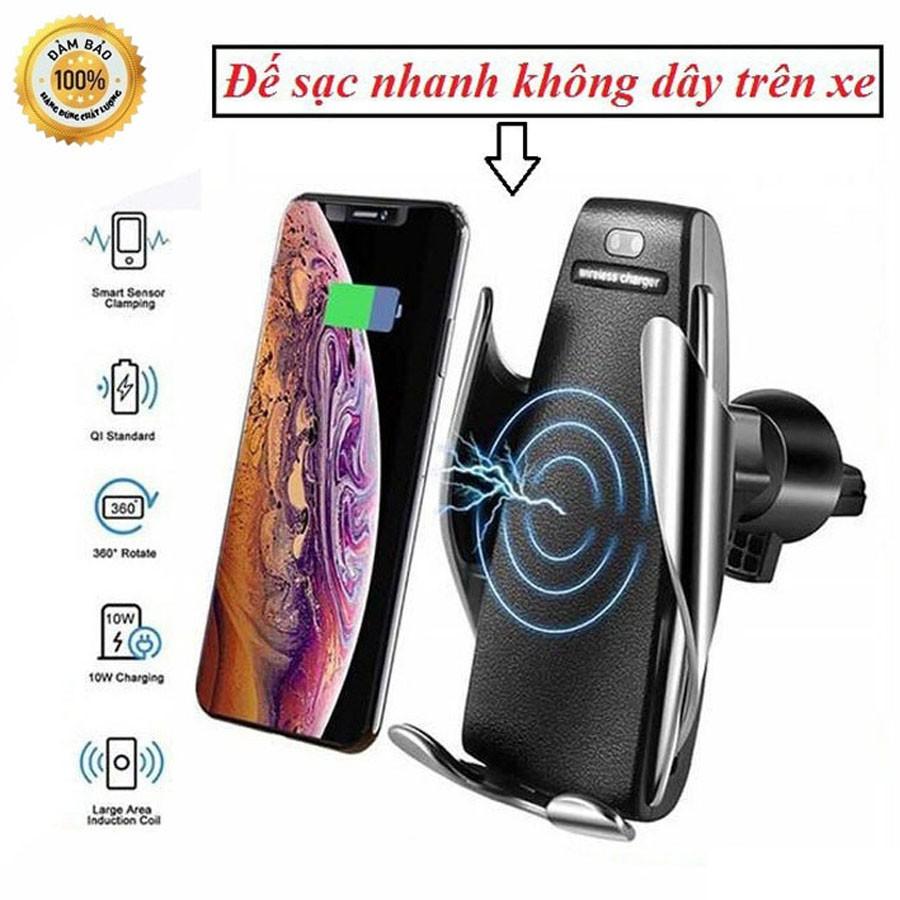 Pin sạc dự phòng không dây. Sạcc dự phòng nhanh. Sạc không dây cảm ứng S5 vô cùng tiện lợi với kiểu dáng sang chảnh