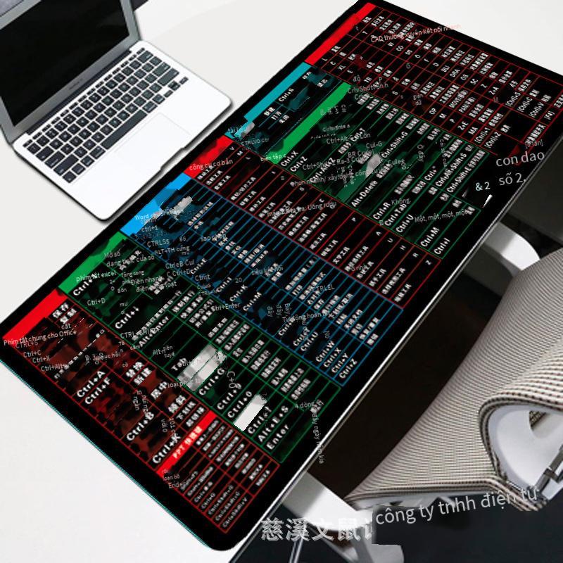 Giá thấp nhất quảng cáo miếng lót chuột LOL Quán cà phê Internet trò chơi lớn dày phim hoạt hình khóa bên ăn gà phím tắt bàn phím mat
