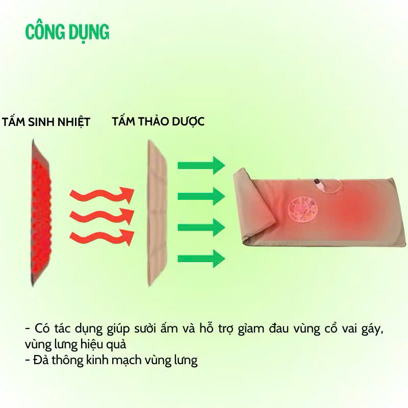 Thảm Ngải Cứu Điện, Đệm Sưởi Ngải Cứu Đông Y Nội Địa Trung Hỗ Trợ Đau Vai Gáy, Đau Lưng Nhức Mỏi Xương Khớp - TẶNG KÈM TÚI ĐỰNG HÀNG CHÍNH HÃNG MINIIN
