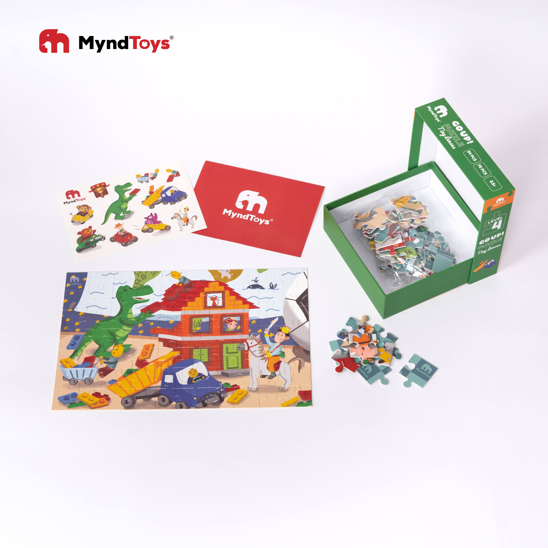 Đồ Chơi Xếp Hình Myndtoys Go Up! Puzzle Level 4 - Tiny Lenses Dành Cho Bé Trên 3.5 Tuổi