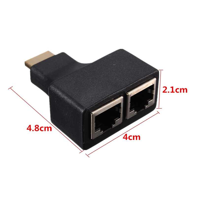 Bộ nối dài HDMI Extender 30m bằng dây lan RJ45 - Hàng Nhập Khẩu