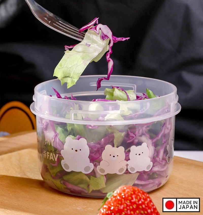 Set 02 hộp đựng thực phẩm Nakaya Pot Bear 160ml - Hàng nội địa Nhật Bản nhập khẩu chính hãng