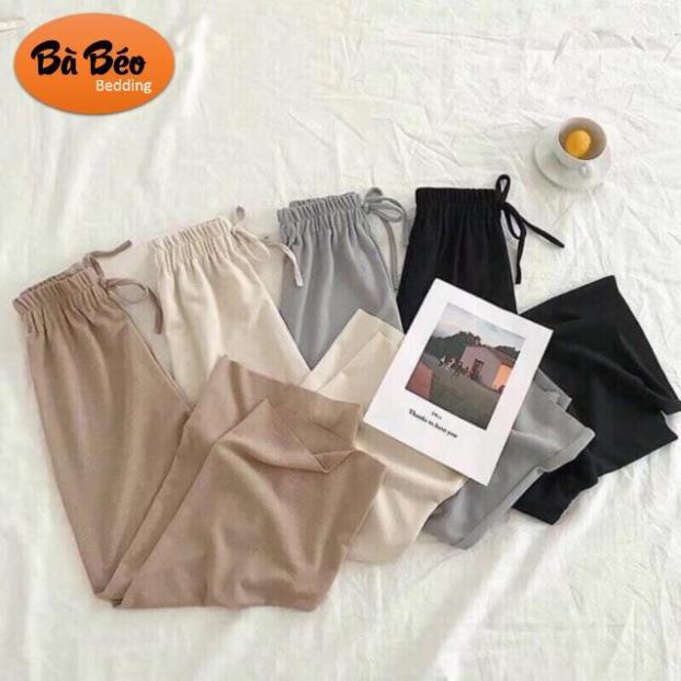 Quần ống rộng culottes hot năm 2019- chất tăm cottong có dài và lỡ