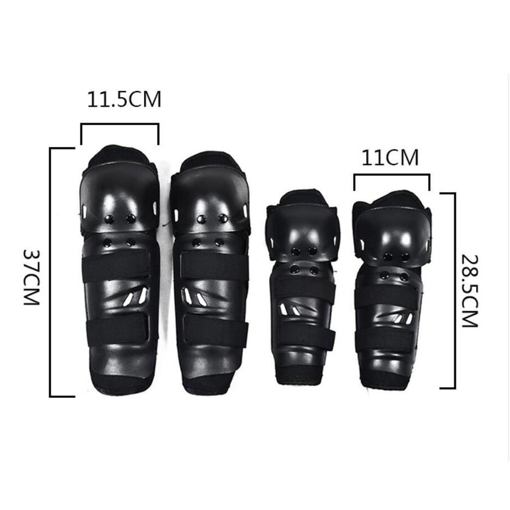 2 Pair Motorcycle Motocross Cycling Elbow & Knee Pads Protector Guard