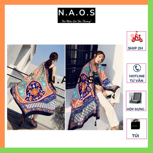 Khăn choàng Linen thổ cẩm, họa tiết boho nổi bật-Qùa tặng 20/10-quà tặng sinh nhật-quà tặng 8/3-quà tặng 20