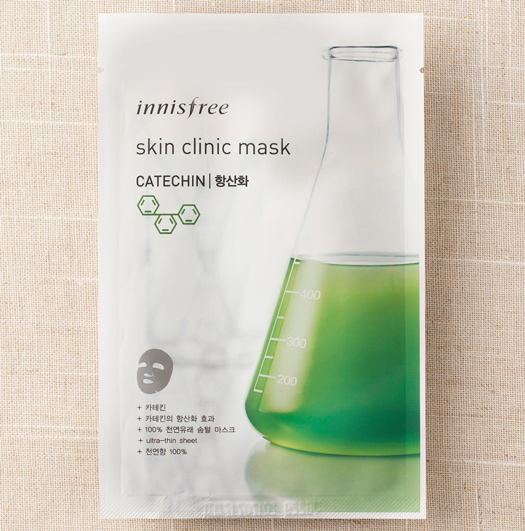 Mặt Nạ Tơ Siêu Mịn Cung Cấp Độ Ẩm Innisfree Skin Clinic Mask Catechin