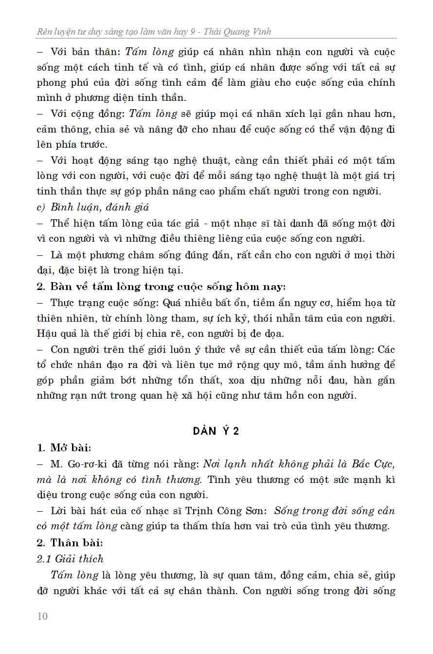 Rèn Luyện Tư Duy Sáng Tạo Làm Bài Văn Hay 9 - KV