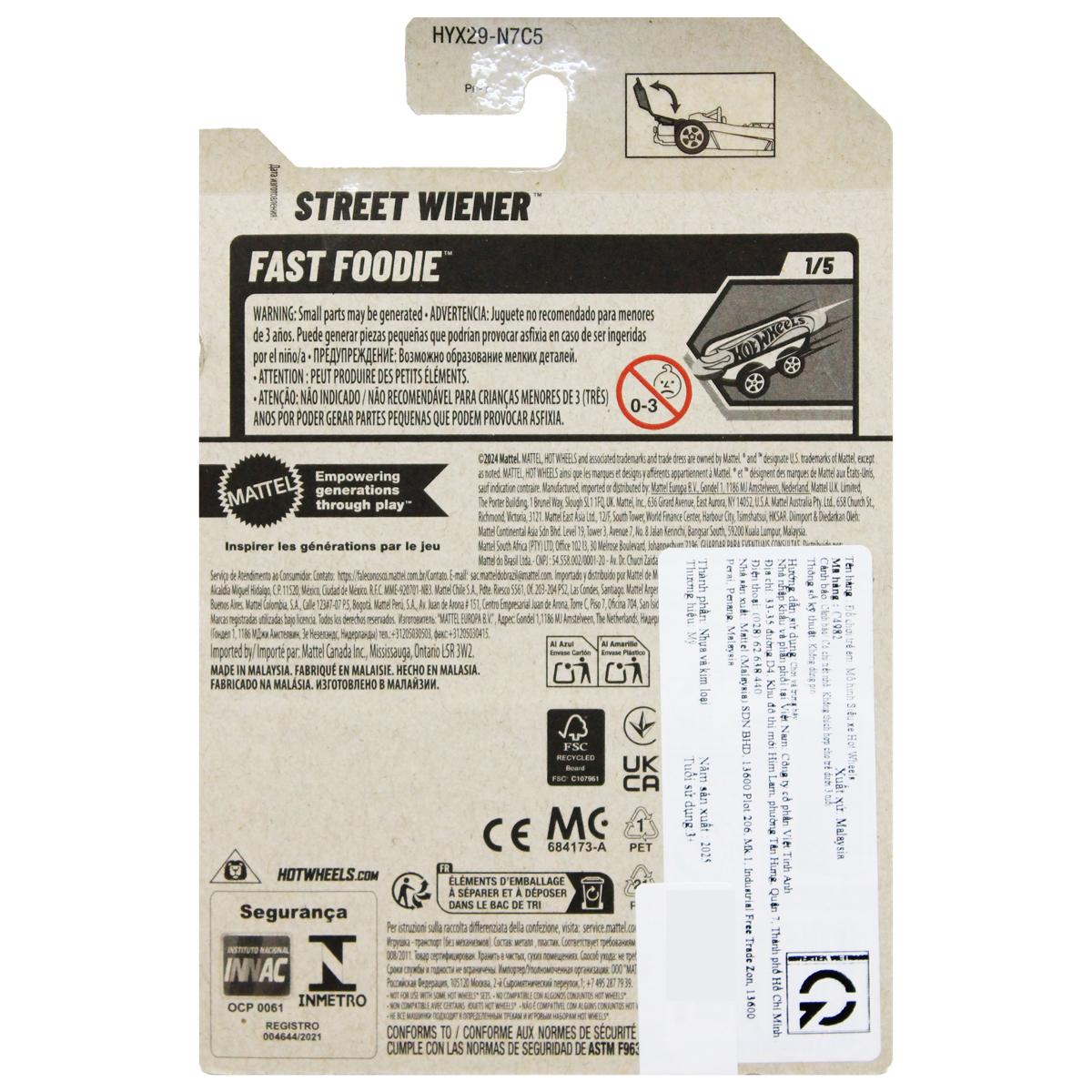 Siêu Xe Hot Wheels C4982 - 85/250 - Street Wiener