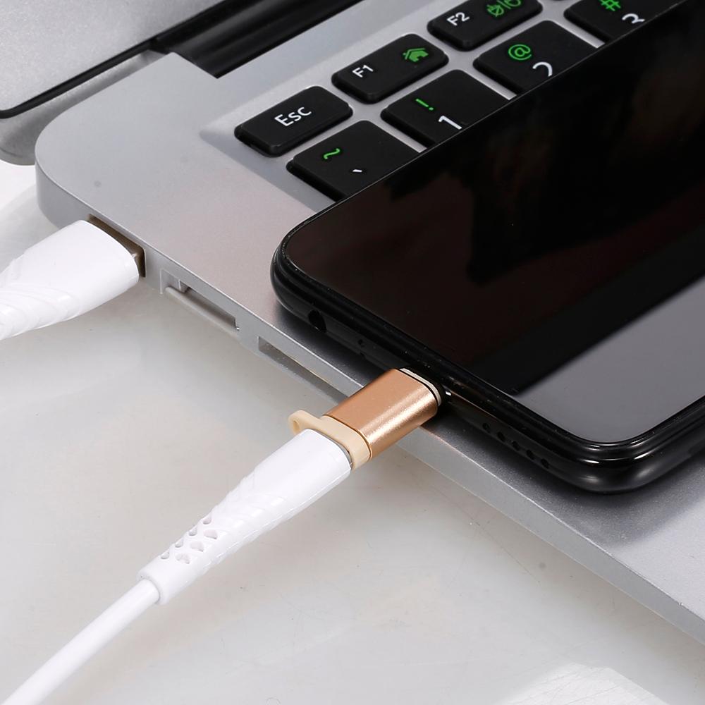 USB 3.1 Type-C Adapter Micro USB Female to Type-C Male OTG Adapter Converter Plug and Play OTG Connector Gold