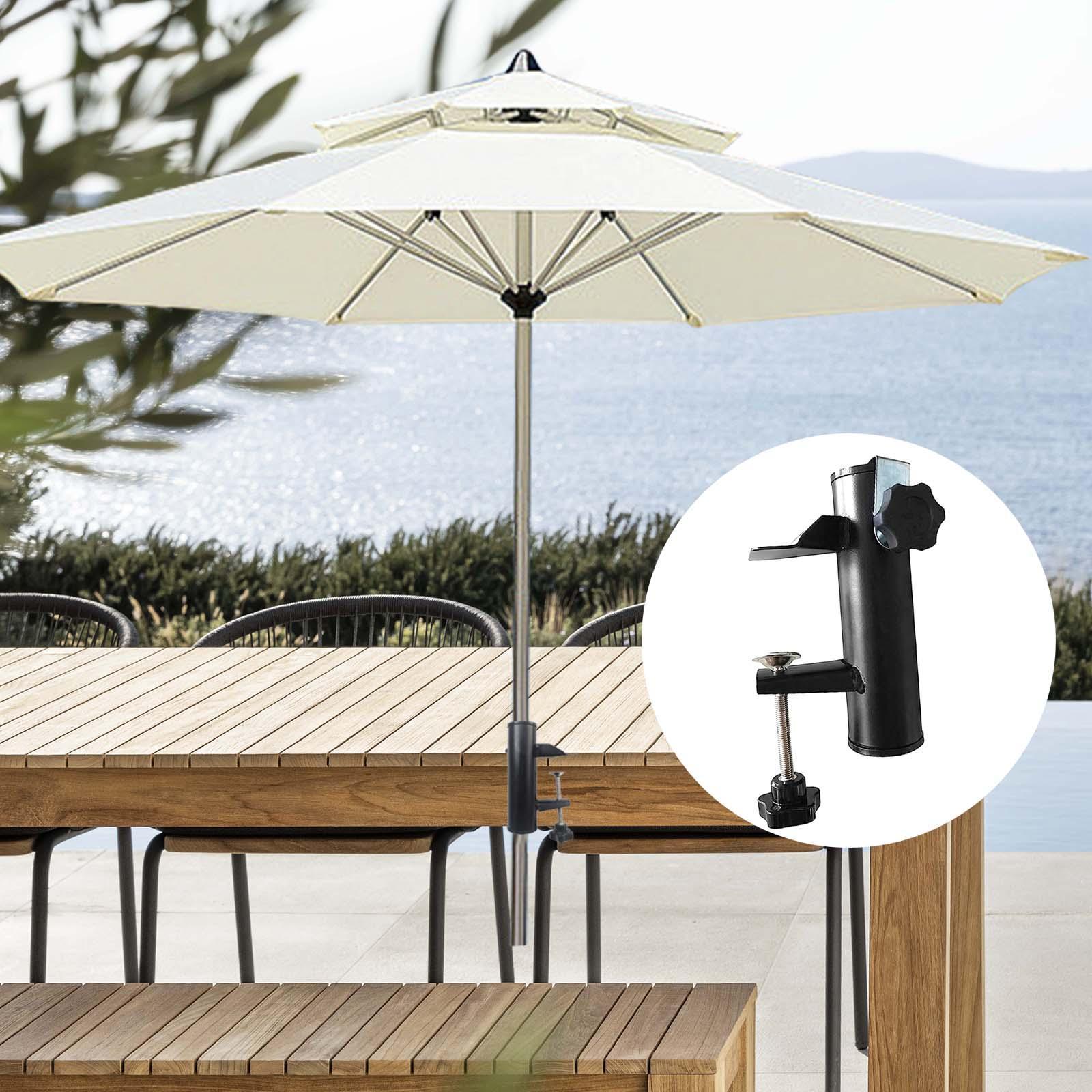 Deck Mount Umbrella Stand Parasol Holder Multipurpose Heavy Duty Fishing Umbrella Mount Clamp Umbrella Holder for Deck for Lawn Boats Patio