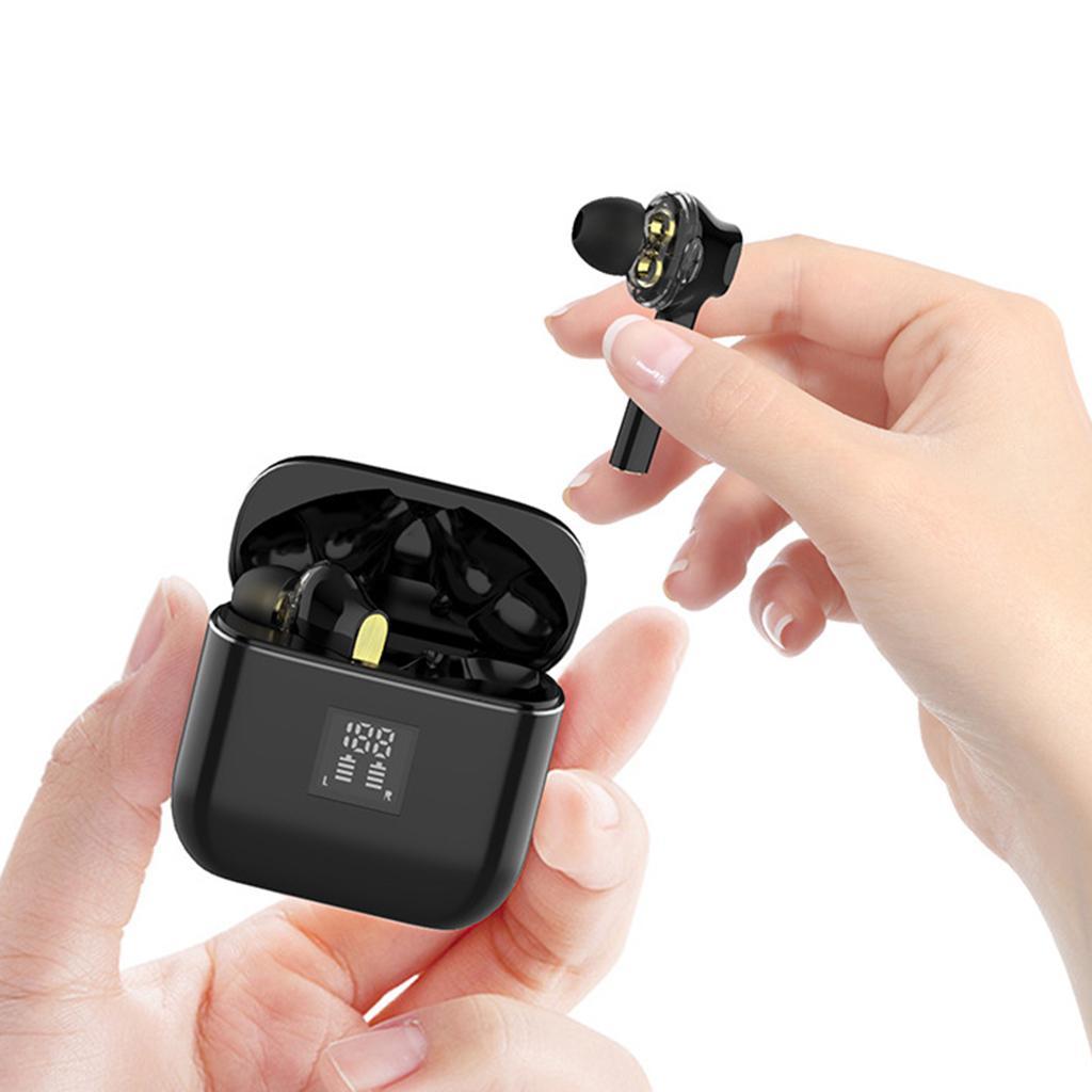 Bluetooth Earphones Headsets Charging Case Deep Bass