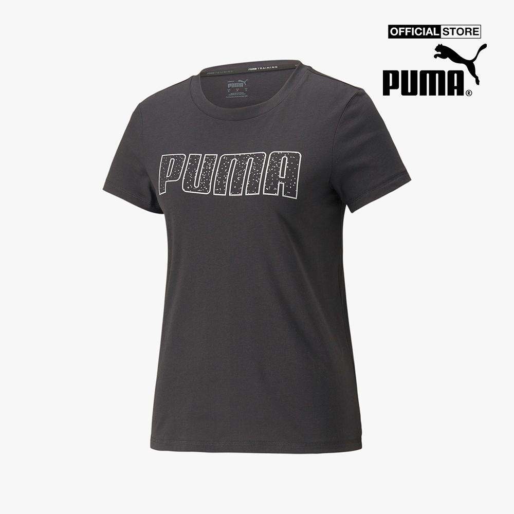 PUMA - Áo thun thể thao nữ tay ngắn Stardust Crystalline Training 521374