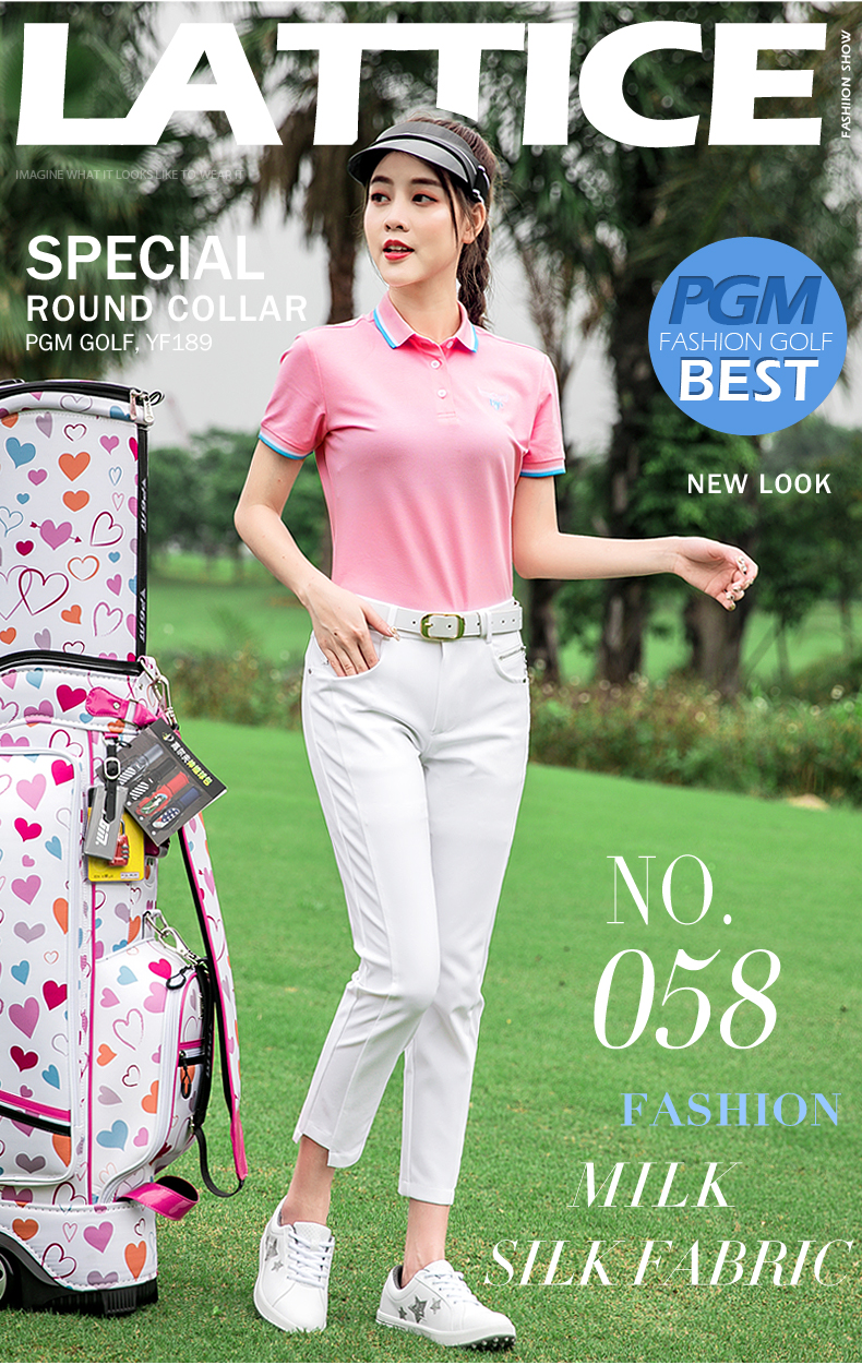 Áo cộc tay golf nữ YF189 - Mẫu áo gồm 3 màu sắc đơn tính, dễ dàng phối cùng quần hoặc chân váy tùy thích