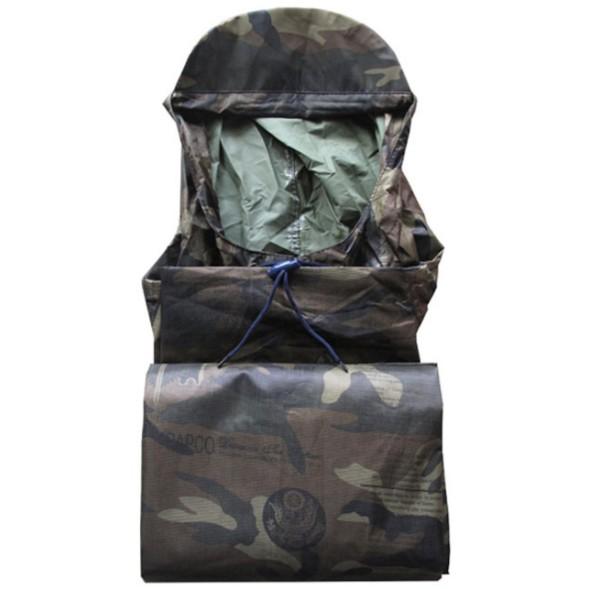 Áo Mưa BÍT LÍNH Vải Dù Không Xẻ Tà Cao Cấp Dành Cho Người Cao 1M5 Đến 1M95 AM09