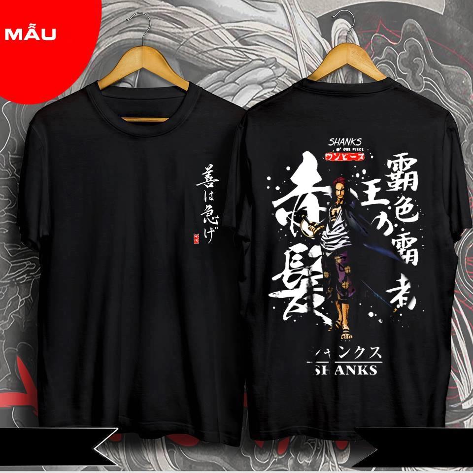 GIÁ GIẺ Áo thun One Piece Shanks tóc đỏ T03 mẫu mới cực đẹp, áo phông One Piece anime manga Unisex form Nam Nữ