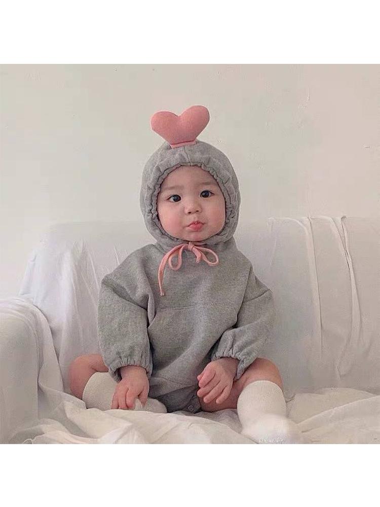 Trái Tim Hoạt Hình Cho Bé Trai Bé Gái Xuân Chắc Chắn 2021 Áo Khoác Cotton Áo Liền Quần Bodysuit Áo Liền Quần Trẻ Em Quần Áo Cho Trẻ Sơ Sinh Từ 0 Tuổi