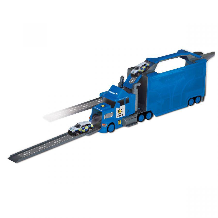 Bộ Đồ Chơi Mô Hình Xe Tải Cảnh Sát Nhiều Ngăn Có Tích Hợp Đường Trượt - Vecto VT112