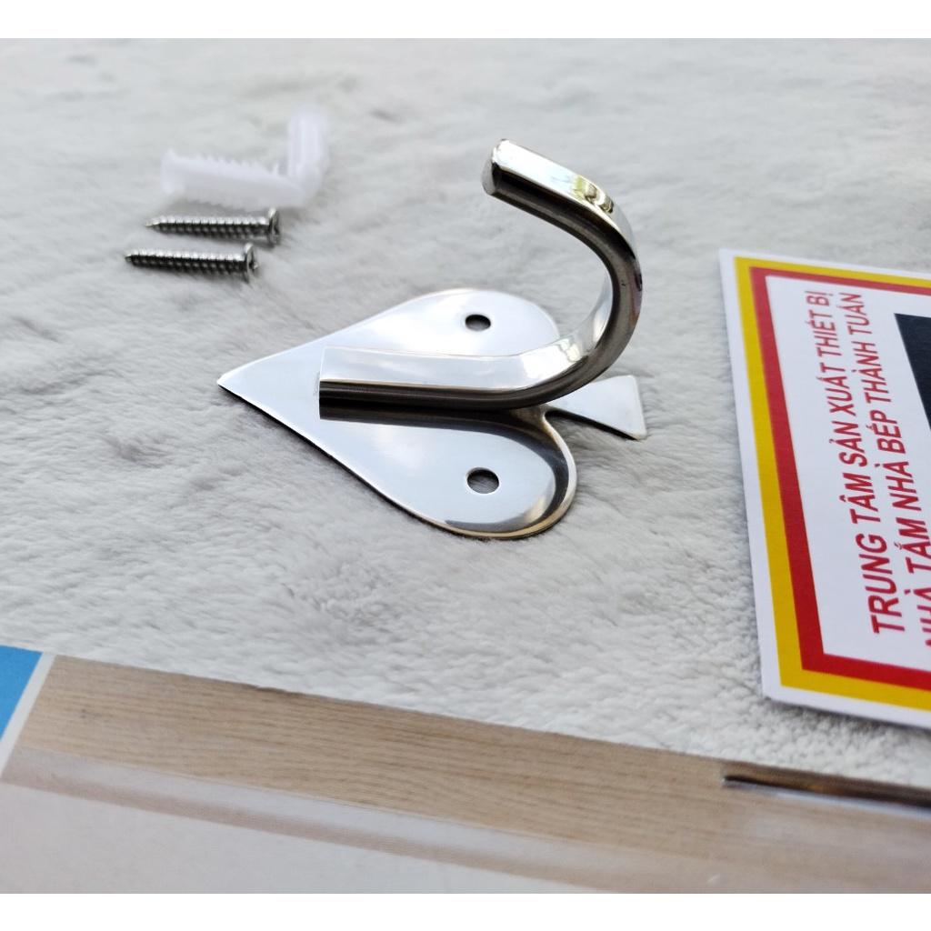 Móc áo đơn inox hình trái táo, TT-041