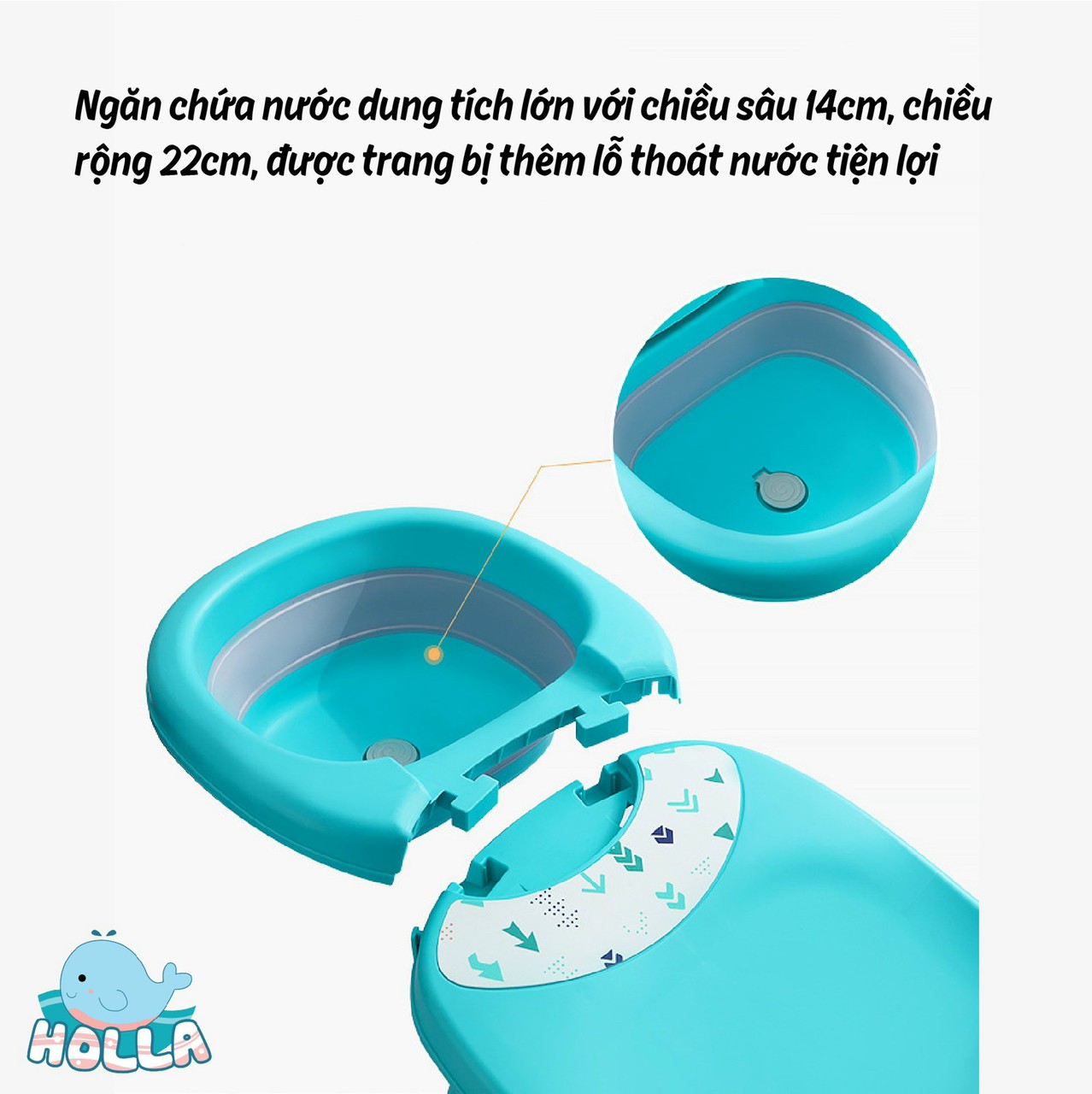 Ghế gội đầu cho bé Holla 03151 - Hàng chính hãng