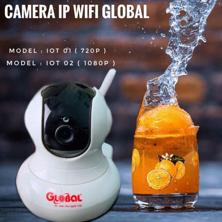 Camera IP WiFi quay quét 360 HD 720P Global IOT01 hàng chính hãng