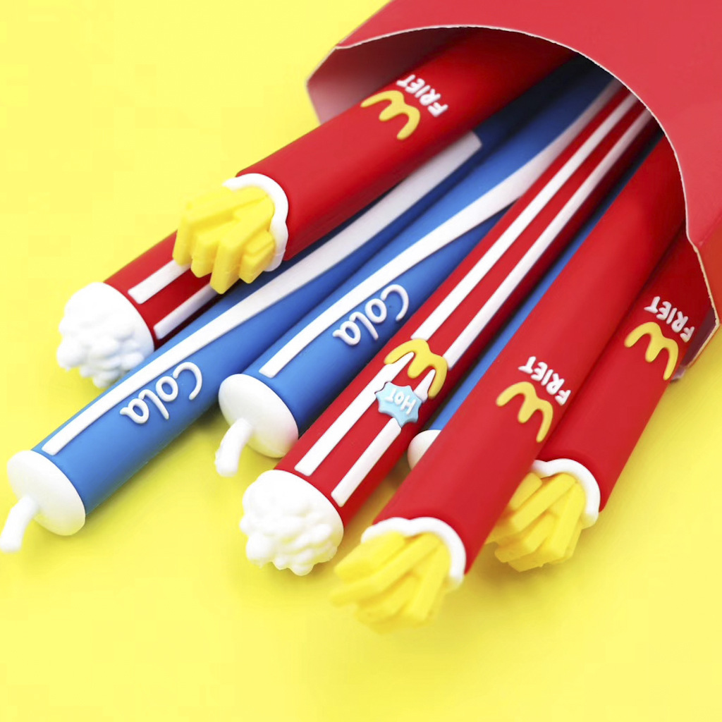 Combo 3 bút gel mực đen fast food