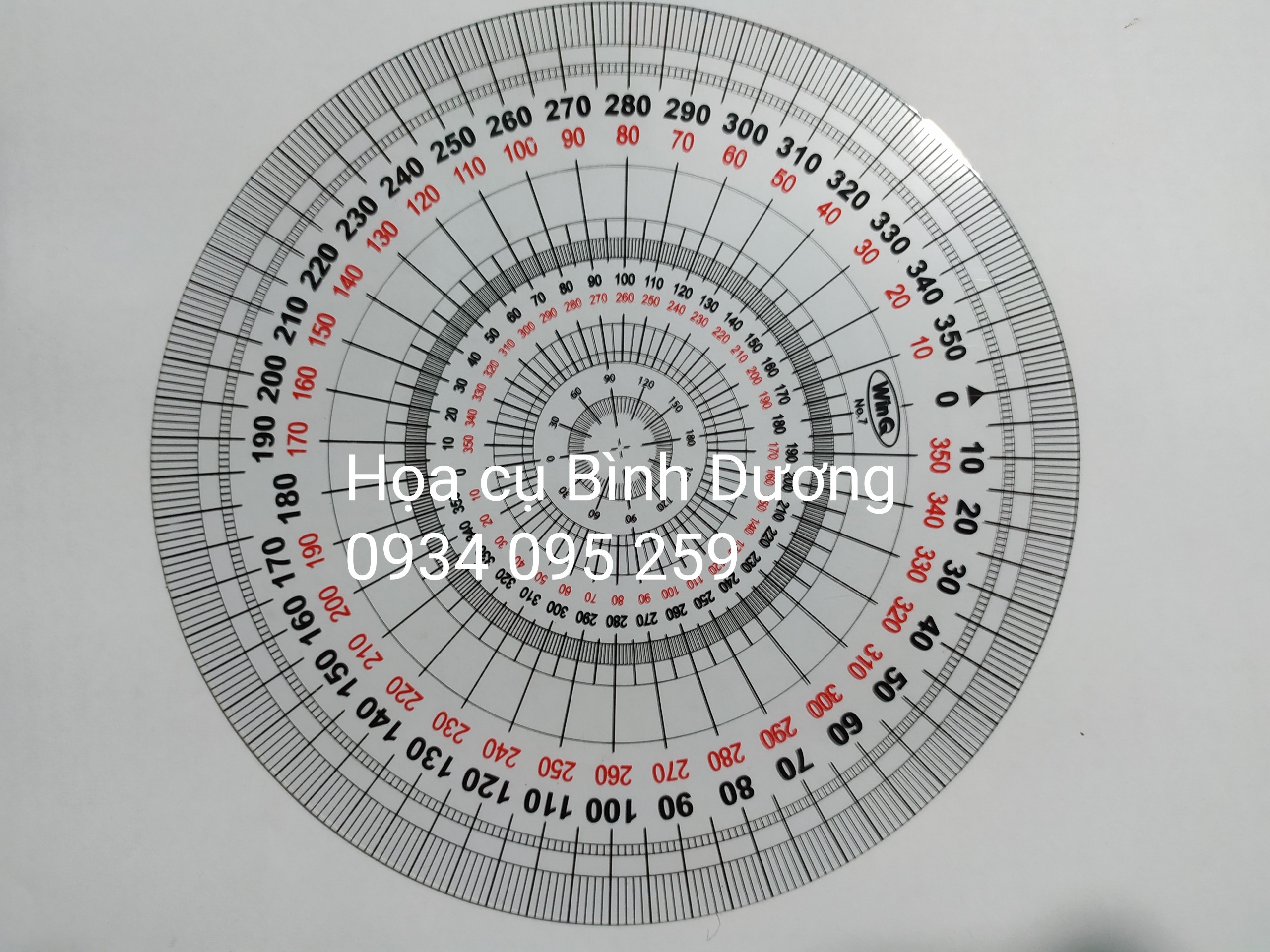 Thước đo 360 độ No.7 FULL CIRCLE RULER