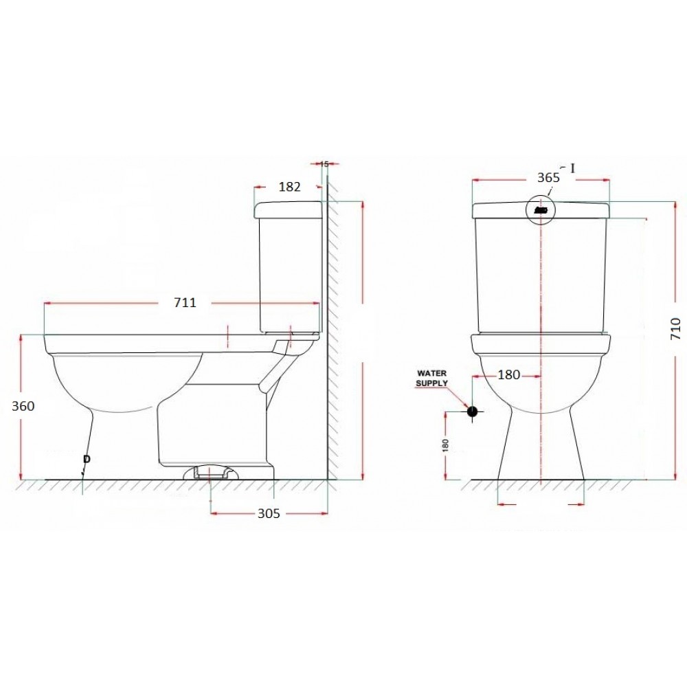 Bồn cầu 2 khối American Standard Winston S VF-2314 (VF-3395+VF-4013)